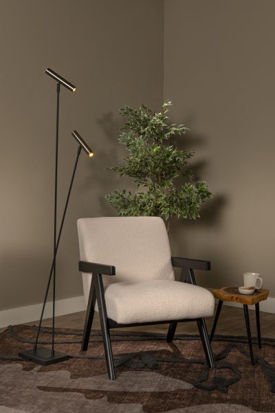 Lucide DUARTE - Floor lamp - 2xG9 - Grey iron - Vibes